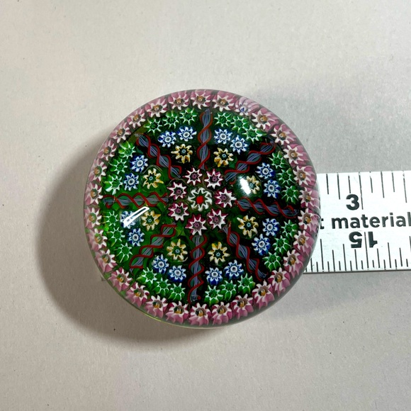 VTG Perthshire Crieff Scotland art glass millefiori paperweight - Picture 8 of 9